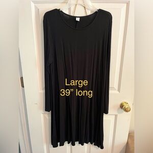 Old Navy Black Long Sleeve Dress